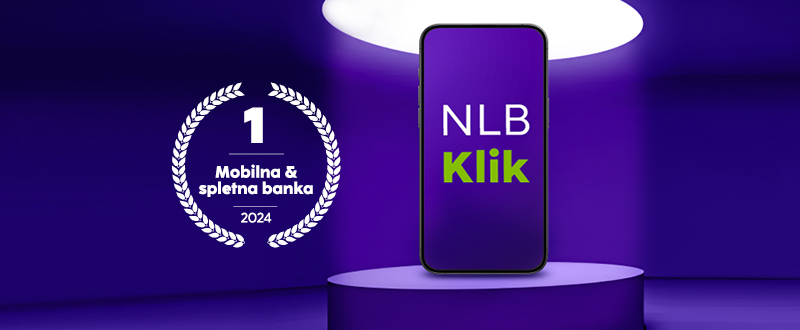 NLB Klik is the best mobile and online bank in Slovenia 